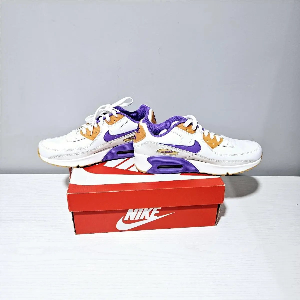 Nike shoes - Nike Air Max 90 - Air Max - DV3607103 - white / purple / multicolor (UPC: 196604998741) 2