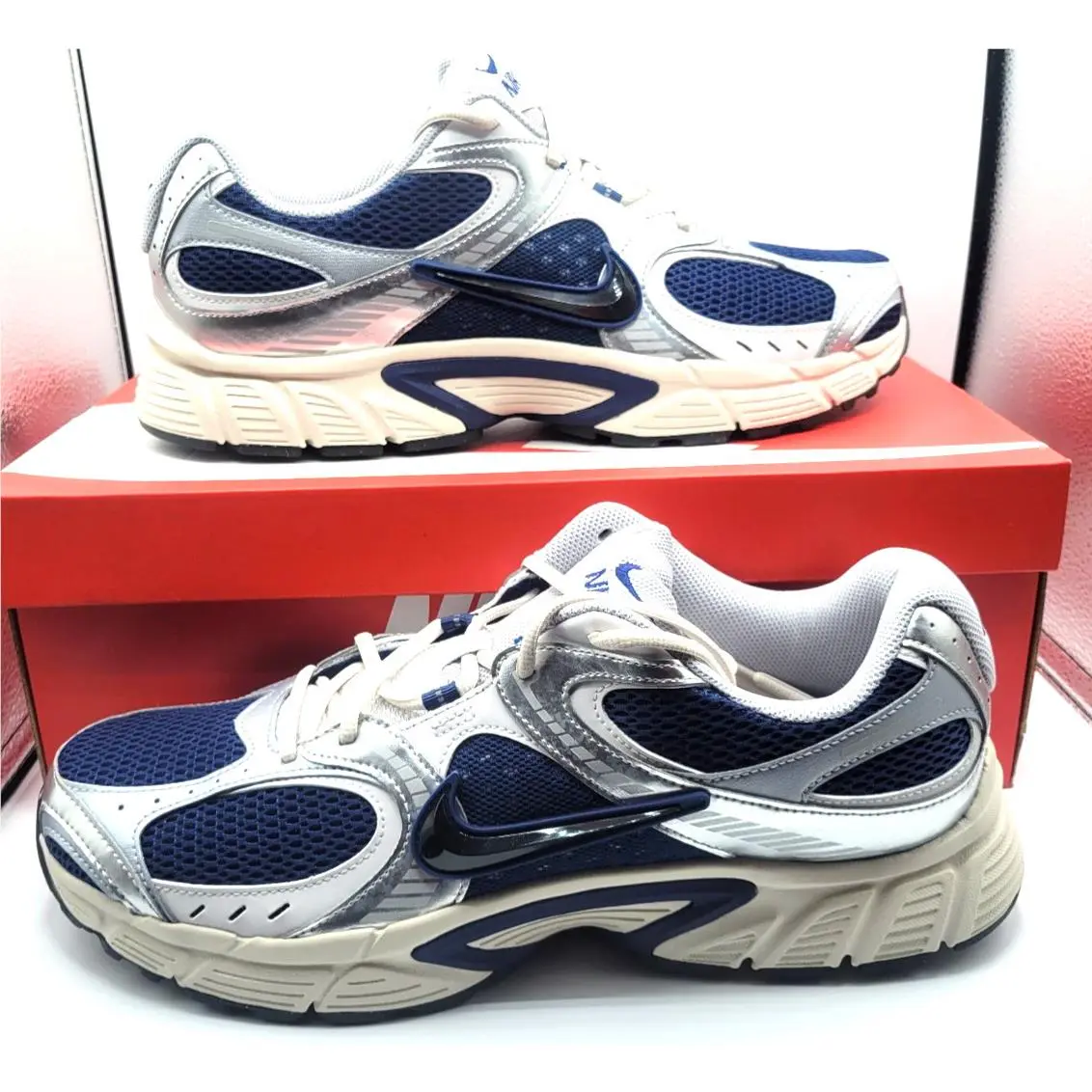 Nike V5 Rnr Mens Running Shoes Mens SZ 14 Blue Void Black Wolf Grey HJ5228 400