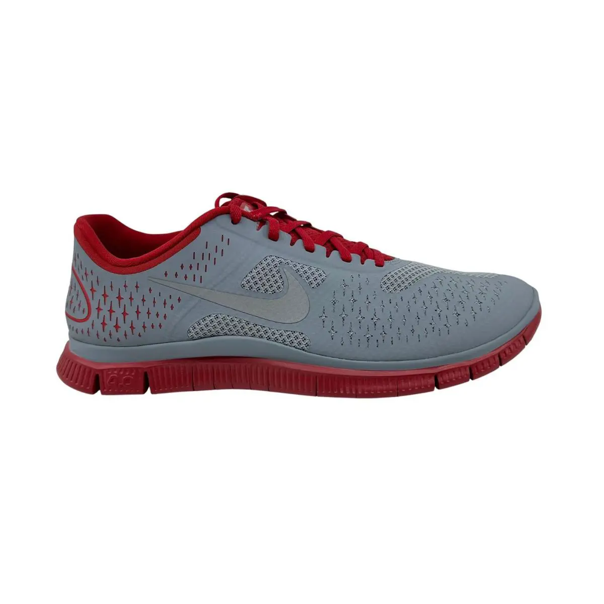 Nike Free 4.0 V2 Gym Red Silver Mens Size 12 Athletic Sneaker - Red, Manufacturer: Gym Red Silver