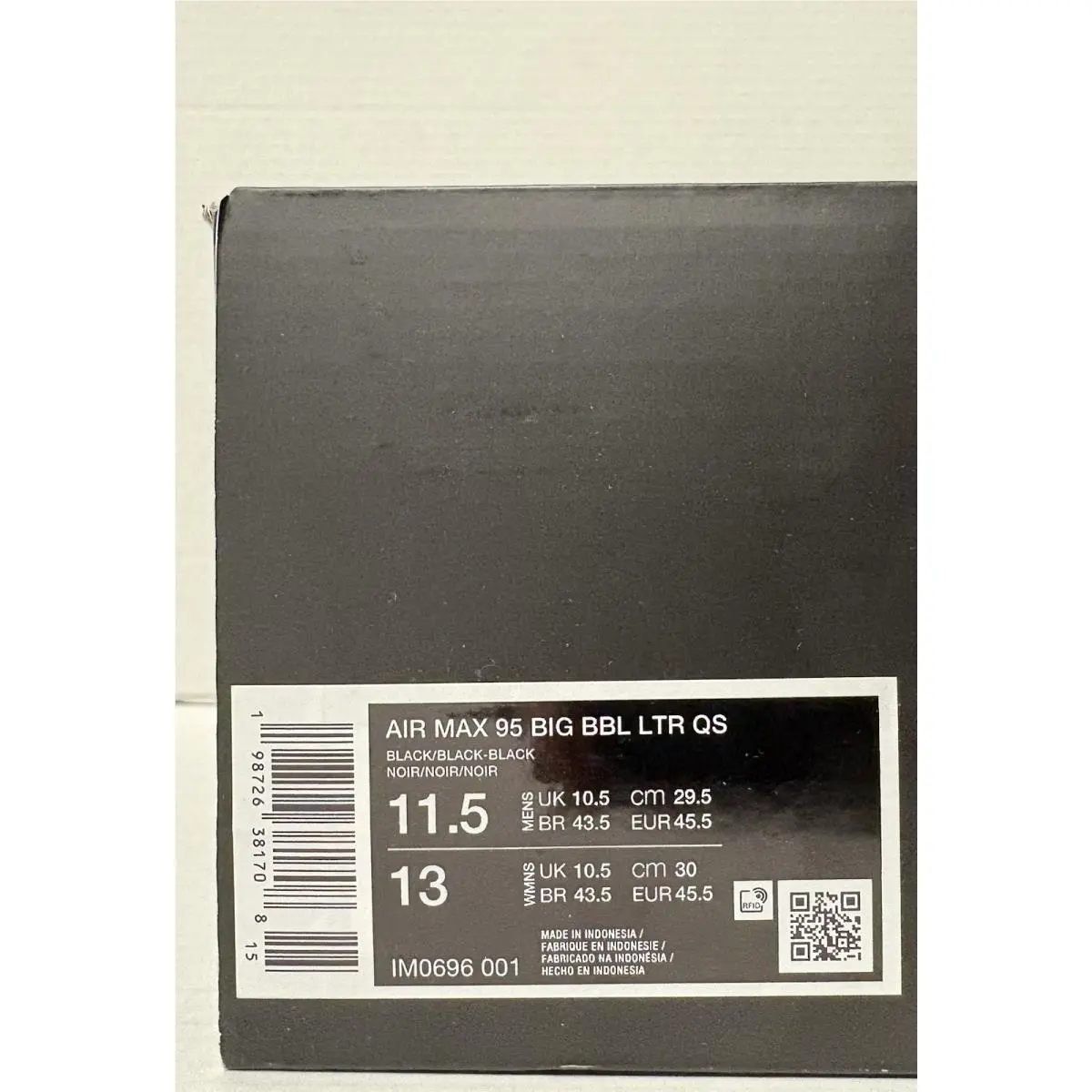 Nike shoes - Nike Air Max 95 QS - IM0696-001 - Black/Black/Black (UPC: 198726381708) 7