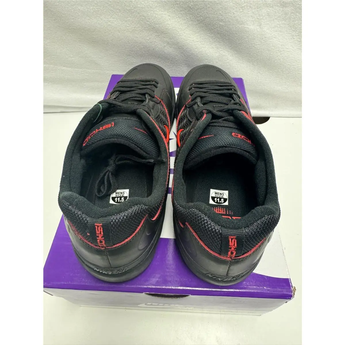 Nike shoes - Nike Ishod Wair Premium SB - DV5473-001 - Black, Manufacturer: Black/Black/Black/University Red 10