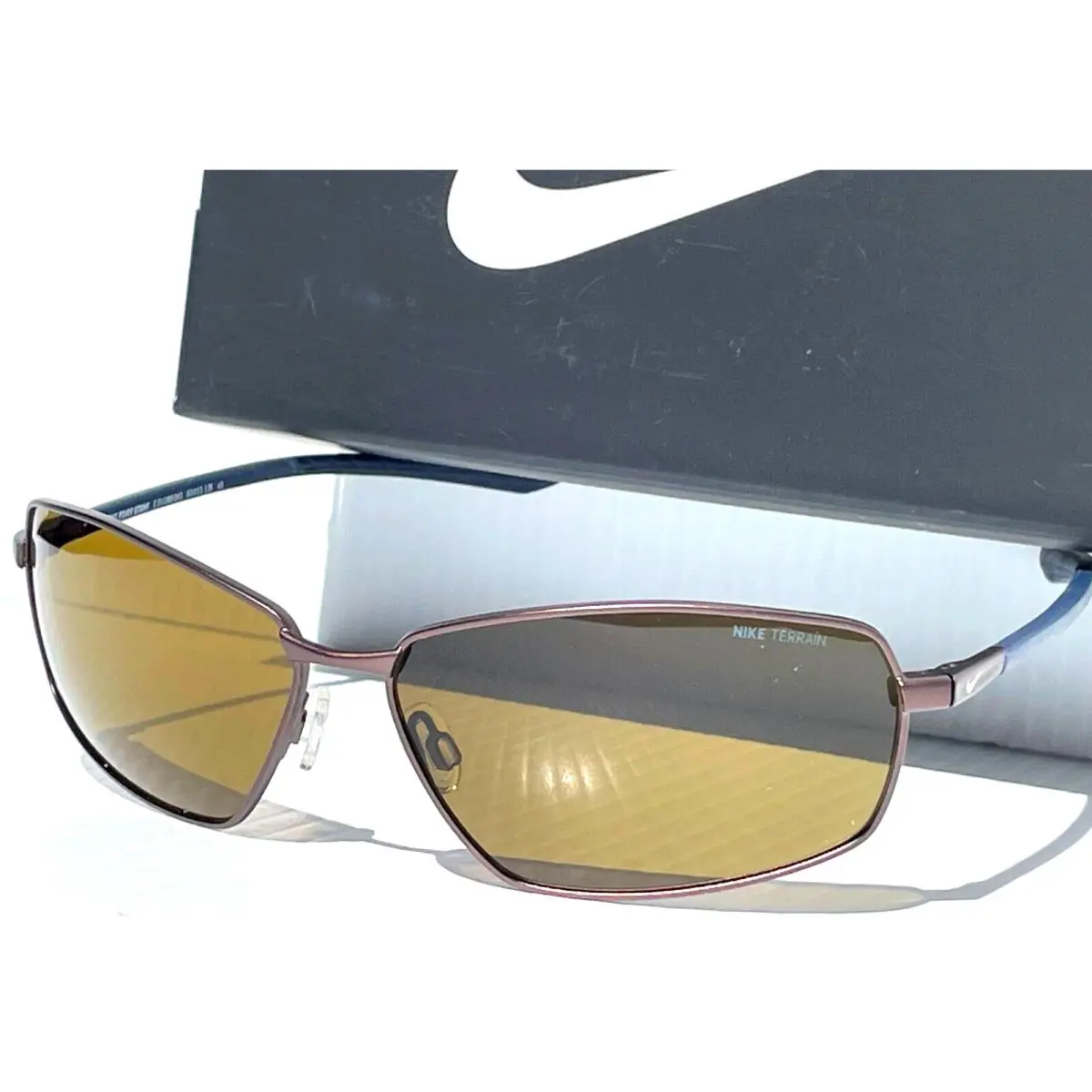 Nike Pivot Eight Satin Pewter Frame Outdoor Tint Terrain Sunglass CW1089 043