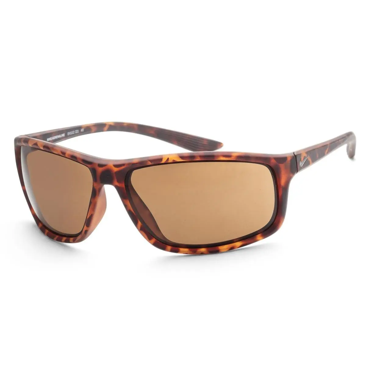 Nike Men`s Adrenaline 66mm Mattetortoise Sunglasses EV1112-221