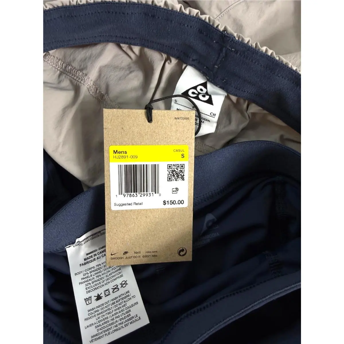 Nike clothing - Nike ACG 2-in-1 - ACG - HJ2891009 - Beige (UPC: 0197863332987) 7
