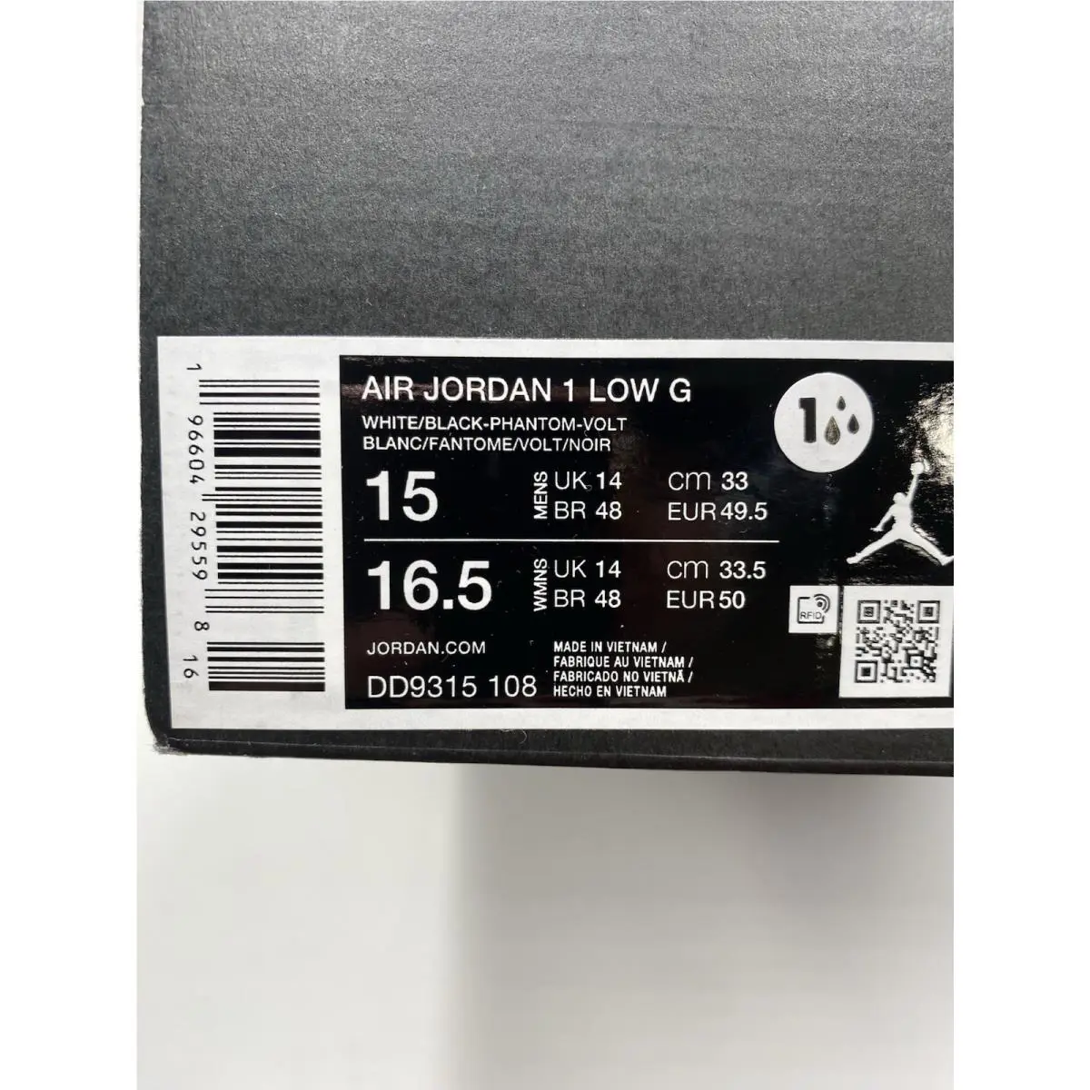 Nike shoes - Nike Air Jordan 1 - Air - DD9315 108 - White/Black-Phantom-Volt (UPC: 196604295598) 8