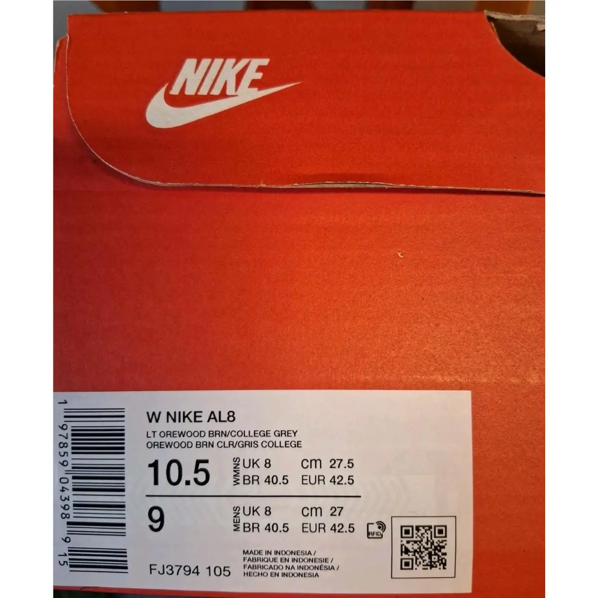 Nike shoes - Nike AL8 - FJ3794-105 - Orewood Brown/College Grey 9