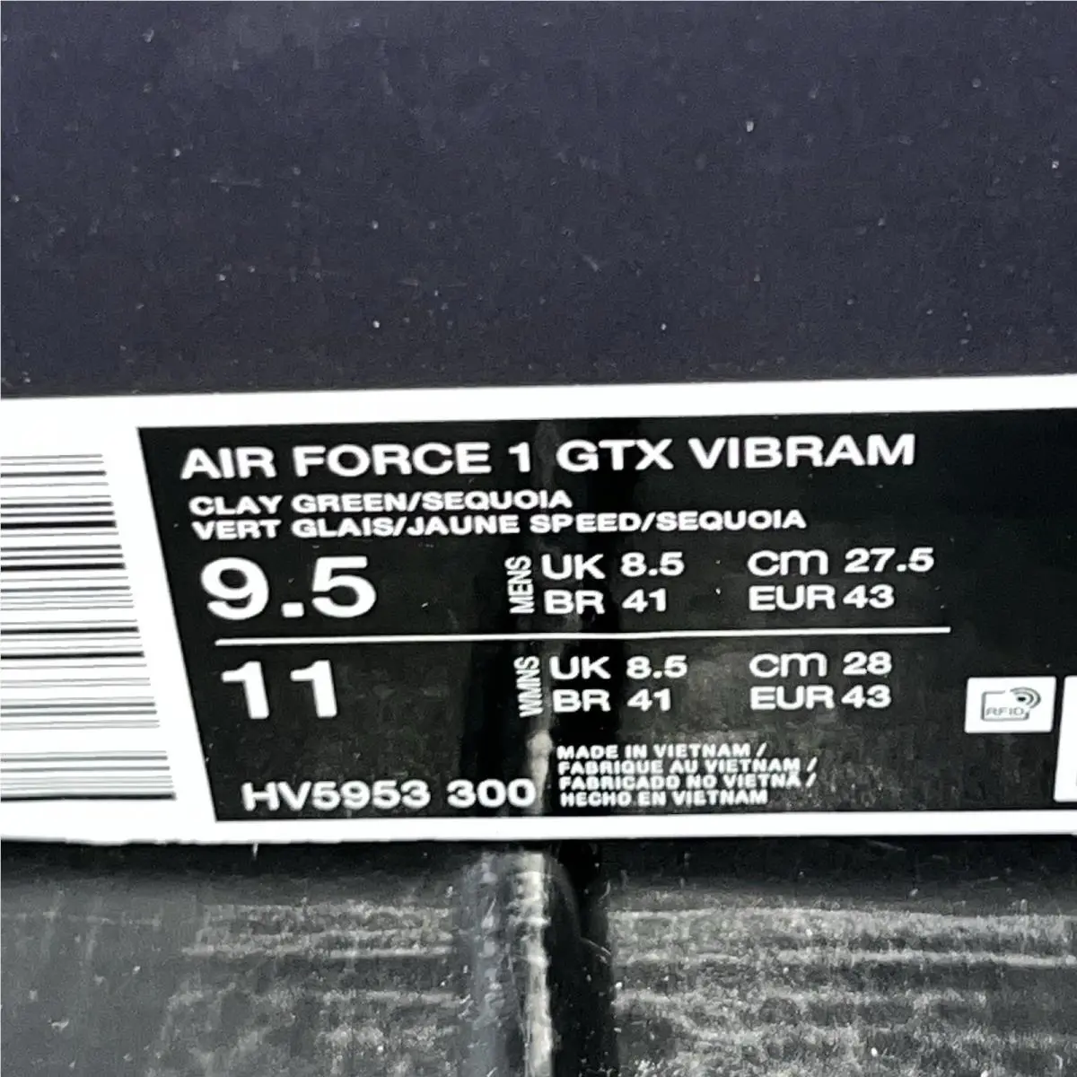 Nike shoes - Air Force  Low GoreTex Vibram Clay Green Size  DS BRAND NEW - HV5953-300 - Multicolor 5