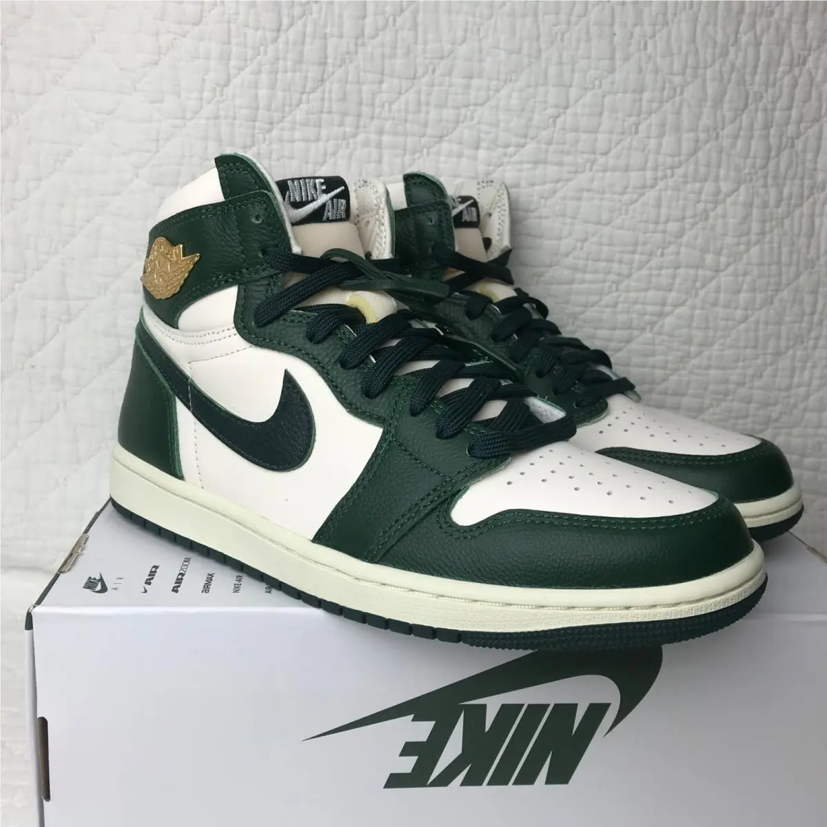 Nike shoes - Nike Air Jordan 1 - Air - FD2596-101 - Pale Ivory/ Pro Green-Fir 8