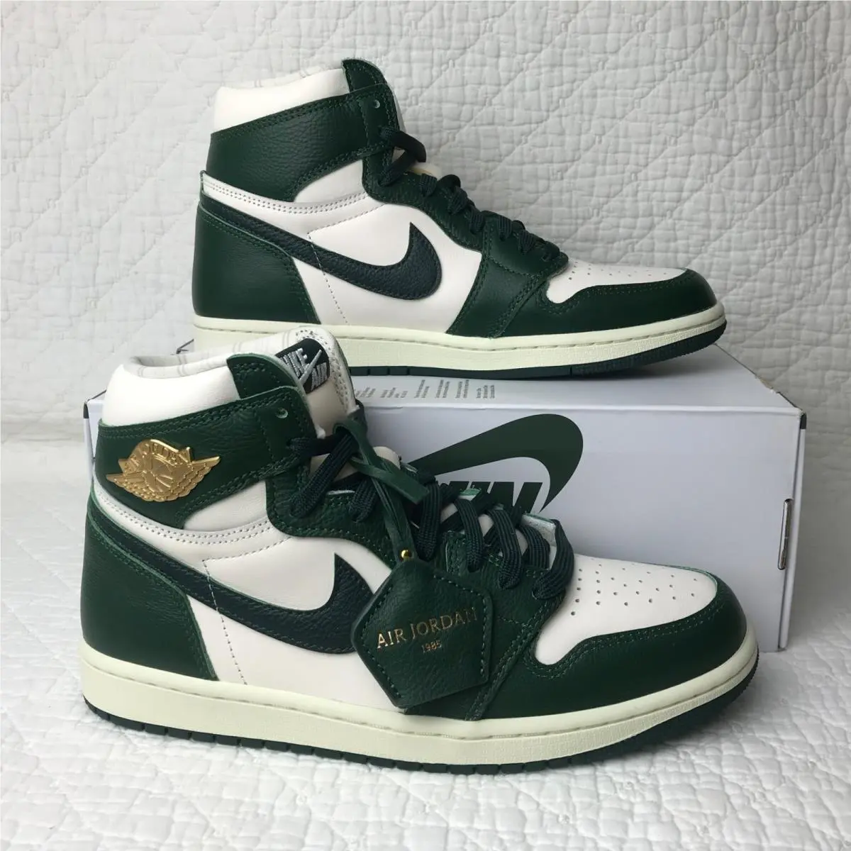 Nike shoes - Nike Air Jordan 1 - Air - FD2596-101 - Pale Ivory/ Pro Green-Fir 0