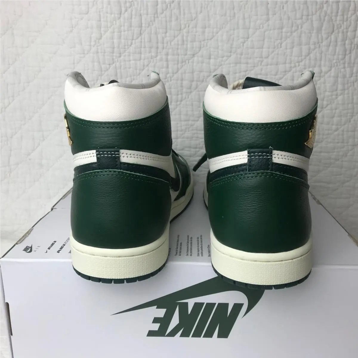 Nike shoes - Nike Air Jordan 1 - Air - FD2596-101 - Pale Ivory/ Pro Green-Fir 4