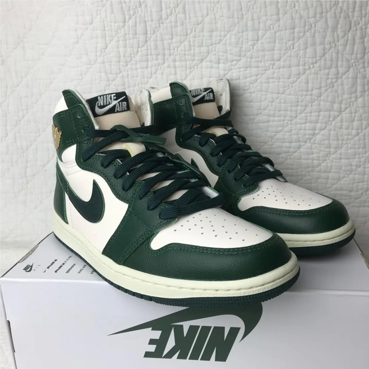 Nike shoes - Nike Air Jordan 1 - Air - FD2596-101 - Pale Ivory/ Pro Green-Fir 7