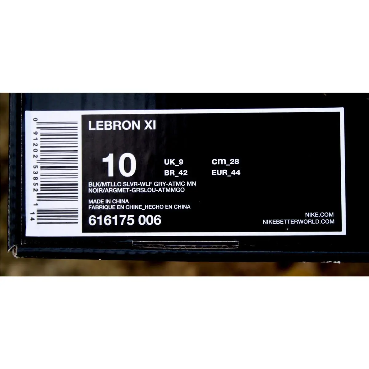 Nike shoes - Nike LeBron 11 - LeBron - 616175-006 - Black/metallic silver/wolf grey/atomic mint (UPC: 091202538521) 14