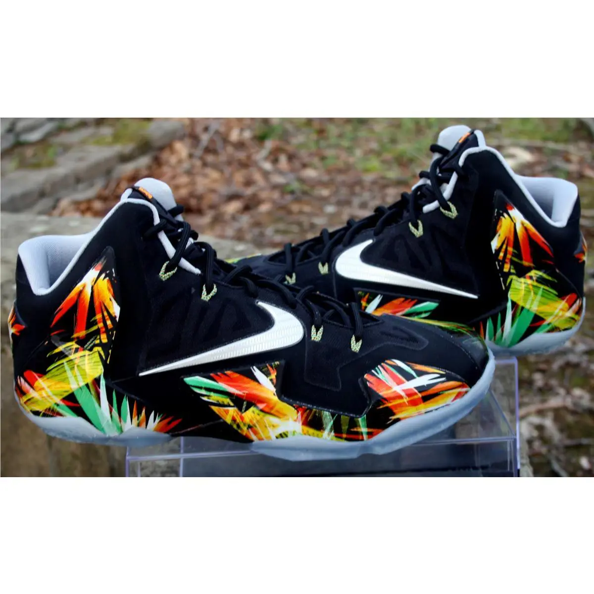 Nike shoes - Nike LeBron 11 - LeBron - 616175-006 - Black/metallic silver/wolf grey/atomic mint (UPC: 091202538521) 6