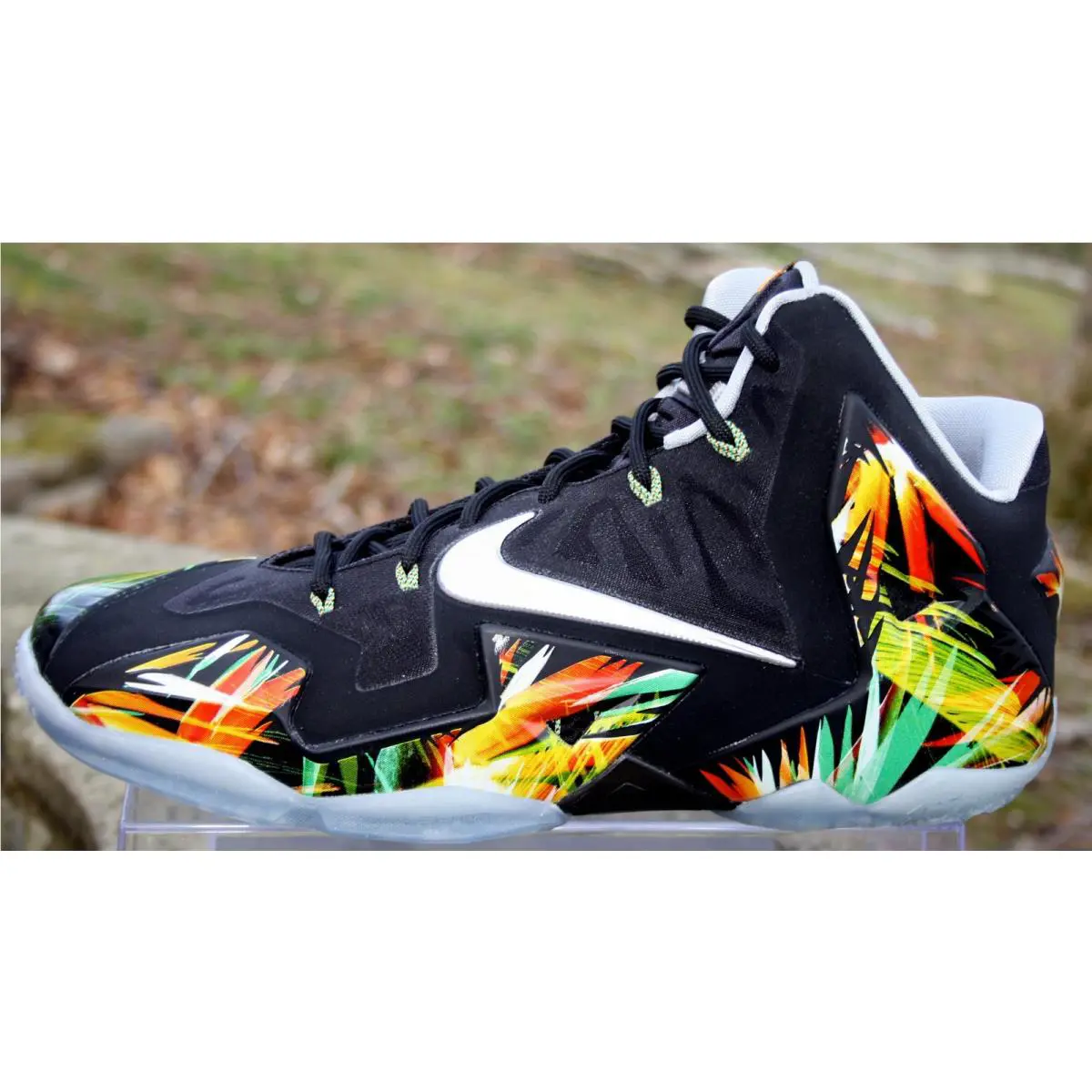 Nike shoes - Nike LeBron 11 - LeBron - 616175-006 - Black/metallic silver/wolf grey/atomic mint (UPC: 091202538521) 7