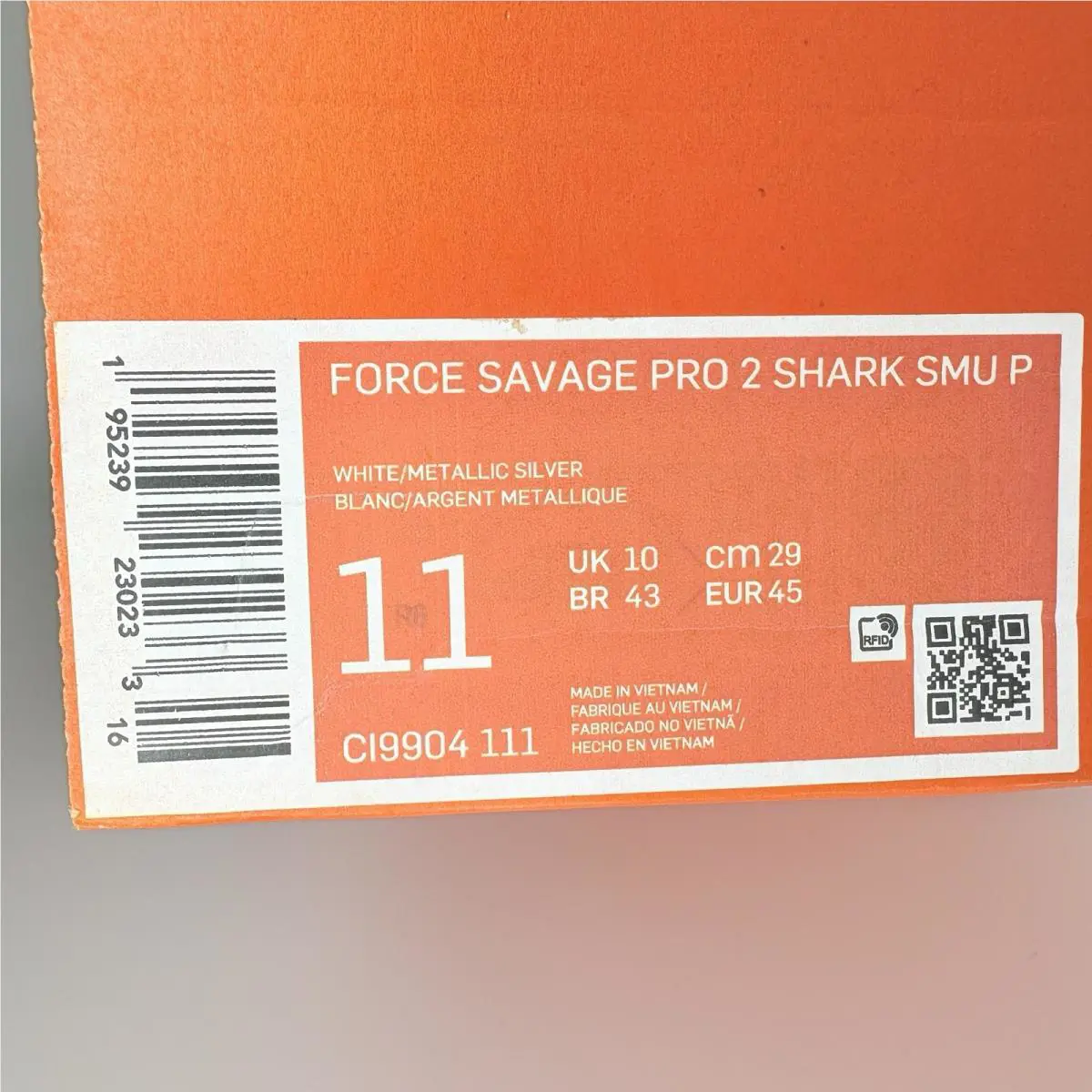 Nike shoes - Nike Force Savage - Force Savage - CI9904-111 - White 9