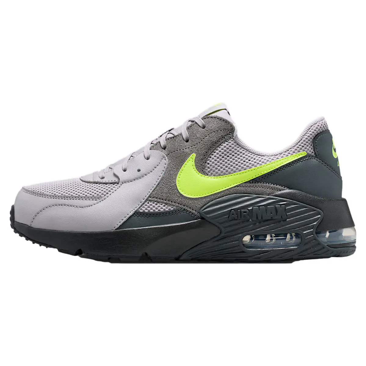 Nike Air Max Excee Men`s Shoes Sneakers Gray/black/volt DZ0795 101 - Atmosphere Grey/Anthracite/Black/Neon Yellow