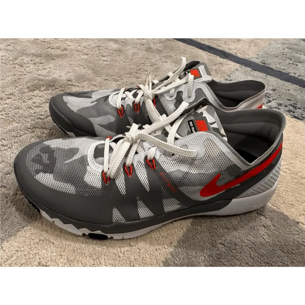 Nike Free Trainer 3.0 Amp Size 8 Gray- Orange
