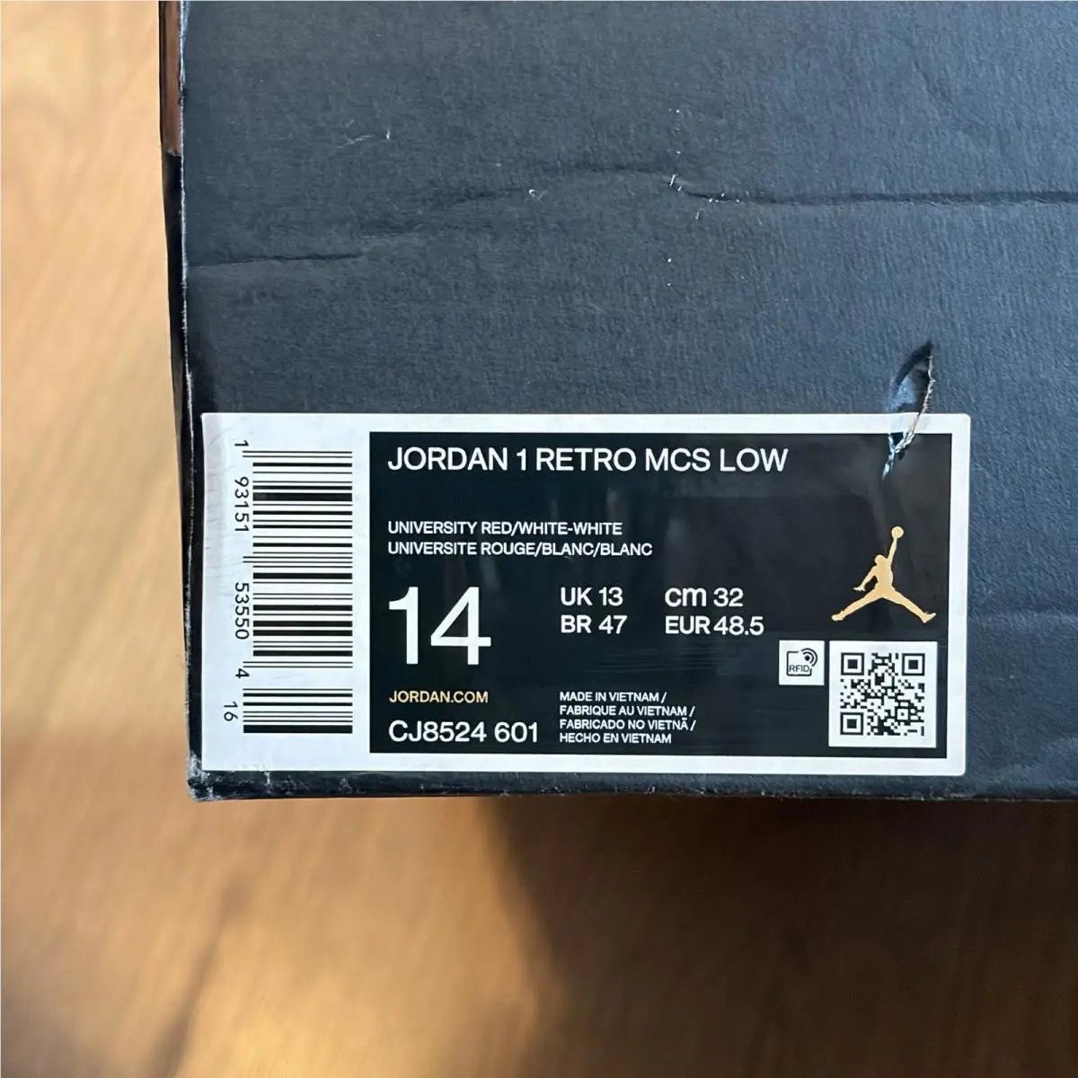 Nike shoes - Jordan 1 Low - Low - CJ8524-601 - Red (UPC: 193151535528) 6