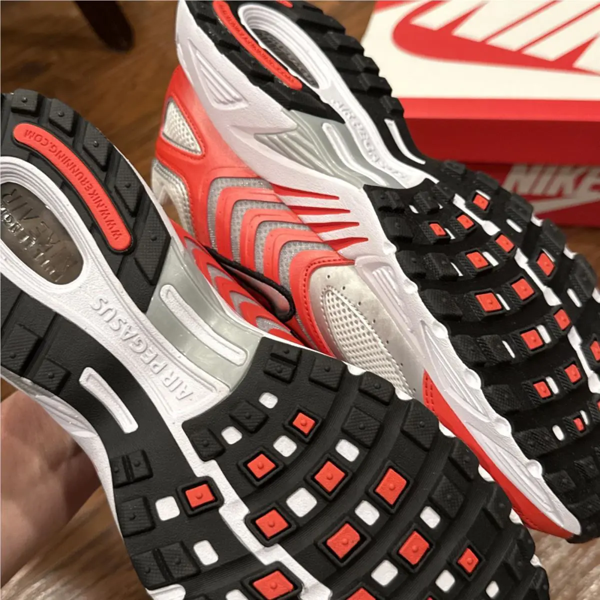Nike shoes - Nike Air Pegasus - Air Pegasus - HQ3031-600 - Picante Red/Metallic Silver (UPC: 197862760095) 6