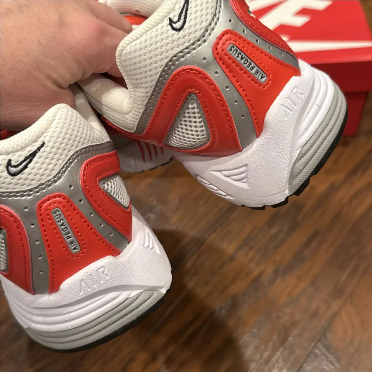 Nike shoes - Nike Air Pegasus - Air Pegasus - HQ3031-600 - Picante Red/Metallic Silver (UPC: 197862760095) 7