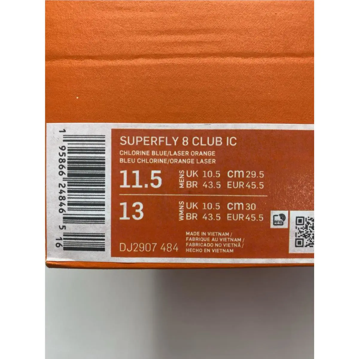 Nike shoes - Nike Superfly 8 - Superfly - DJ2907 484 - Chlroine Blue/Laser Orange (UPC: 195866248465) 6