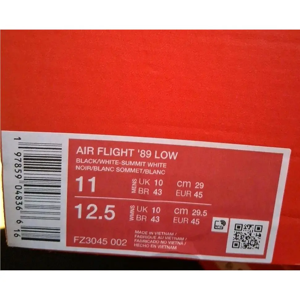 Nike shoes - Nike Air Flight 89 - Air Flight - FZ3045-002 - Black/white 7