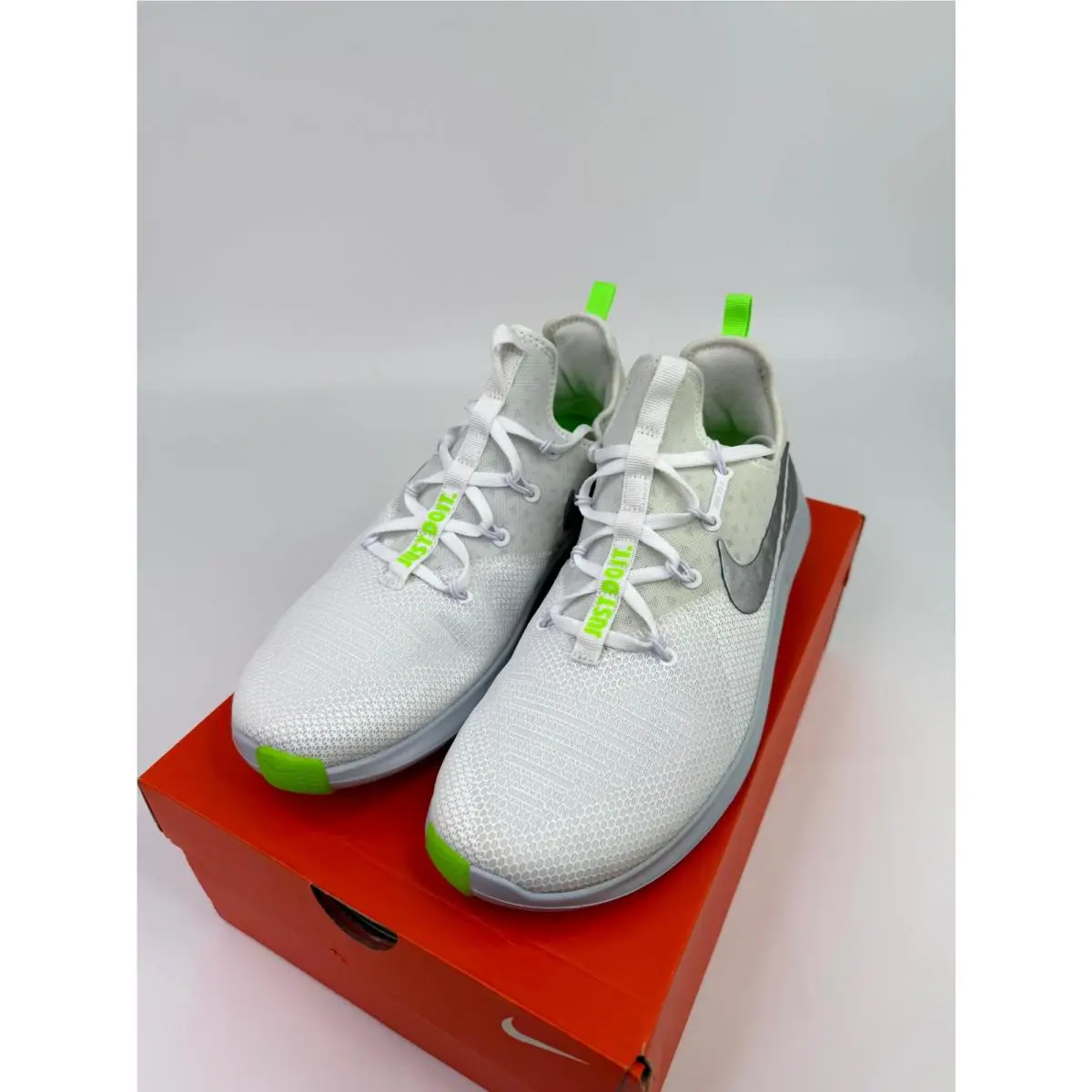 Nike shoes - Free TR 8 - Free - 942888-103 - White/White/Silver Metallic/Pop Lime Green 4