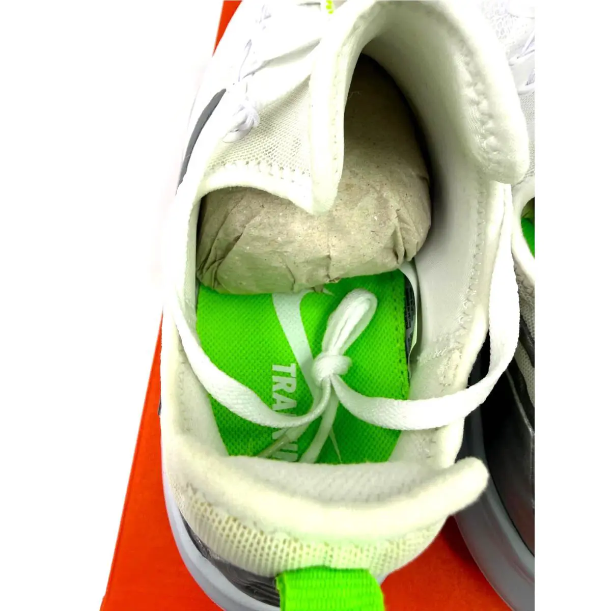Nike shoes - Free TR 8 - Free - 942888-103 - White/White/Silver Metallic/Pop Lime Green 6