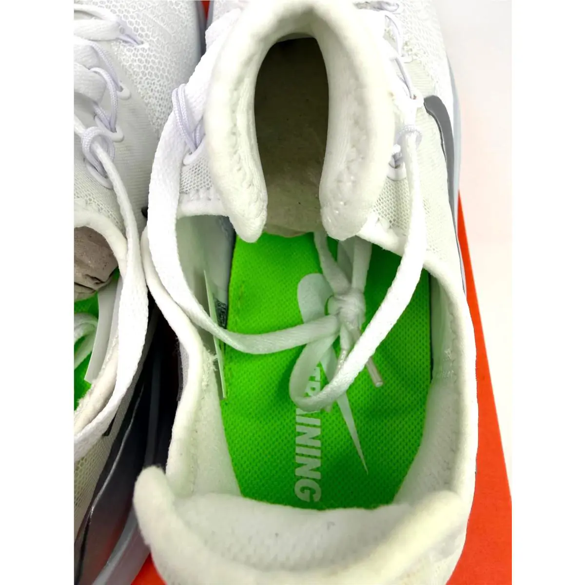 Nike shoes - Free TR 8 - Free - 942888-103 - White/White/Silver Metallic/Pop Lime Green 7