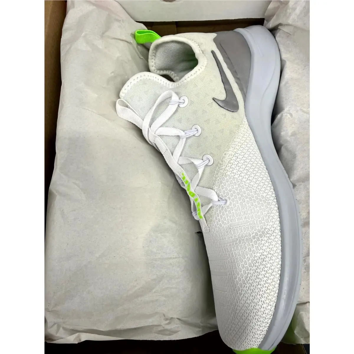 Nike shoes - Nike Free Trainer - Free Trainer - 942888-103 - White, Green, Silver 10