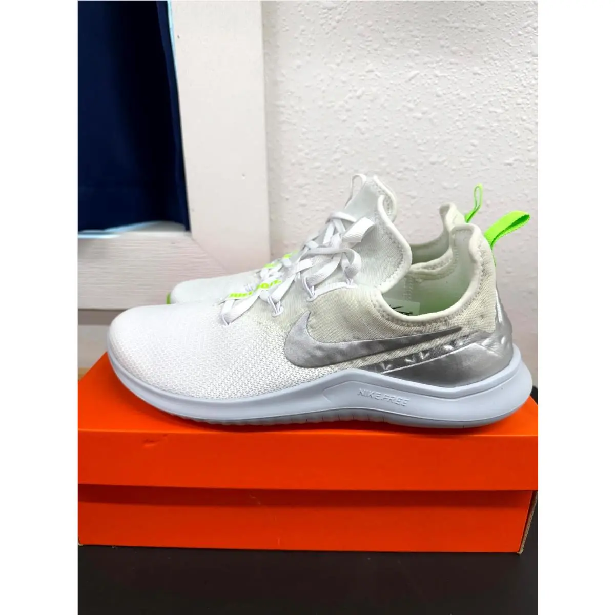 Nike shoes - Nike Free Trainer - Free Trainer - 942888-103 - White, Green, Silver 4