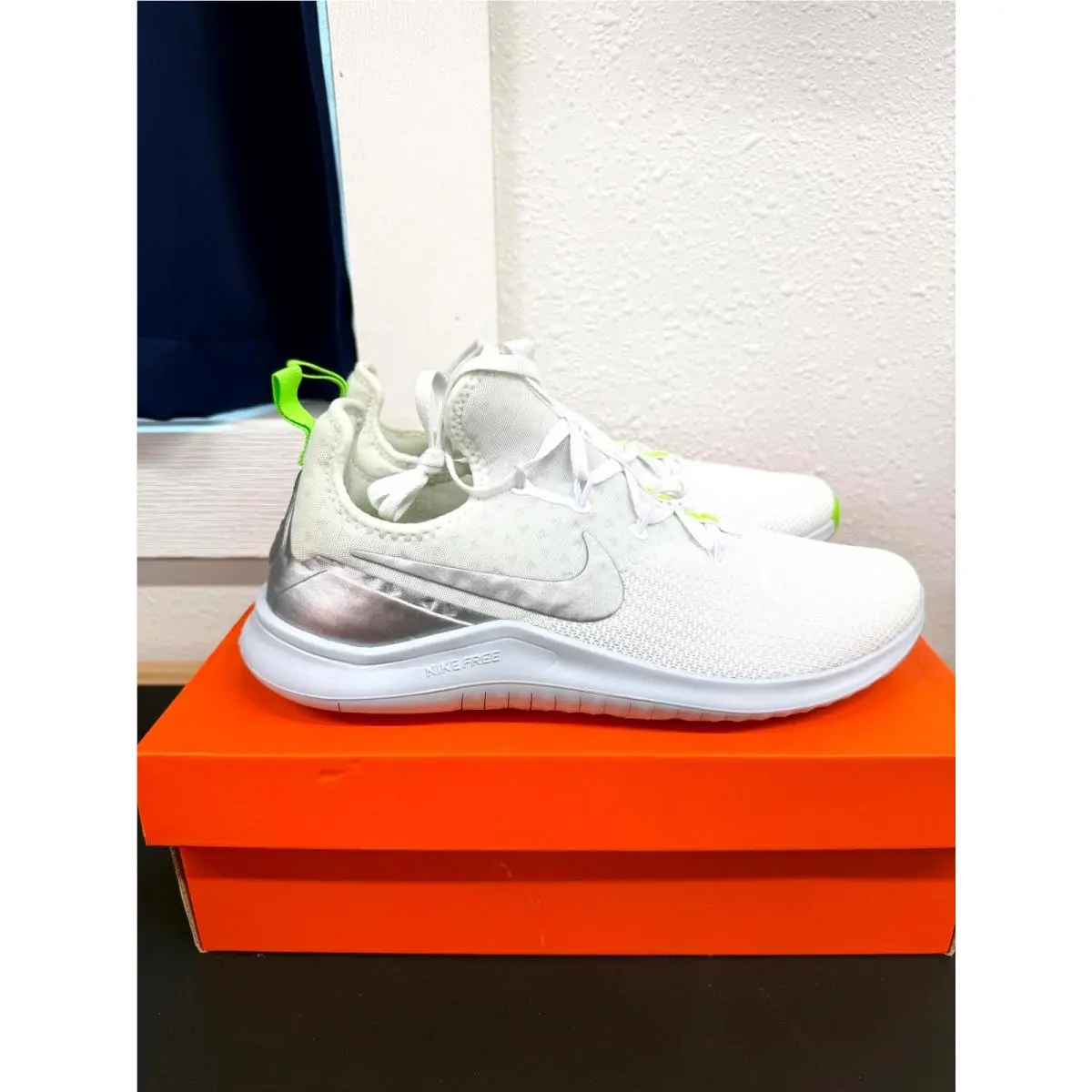 Nike shoes - Nike Free Trainer - Free Trainer - 942888-103 - White, Green, Silver 5
