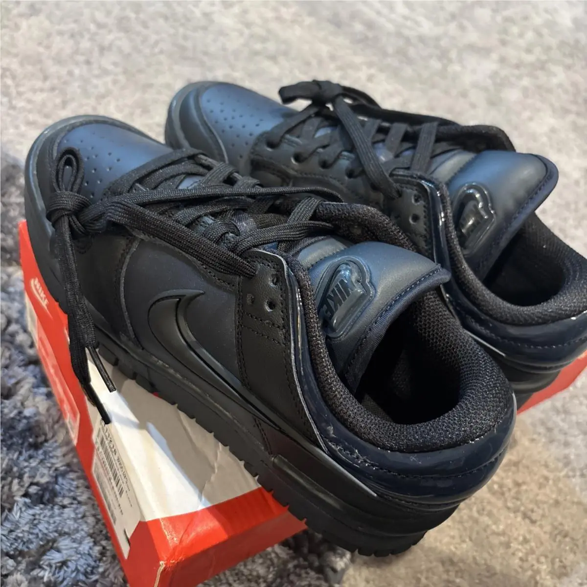 Nike Dunk Low Twist `dark Obsidian Black` DZ2794-400 Women`s Size 7