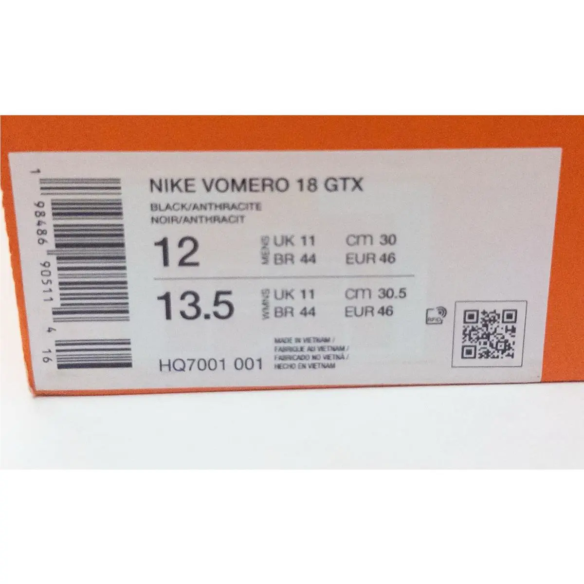 Nike shoes - Nike Vomero 18 - Vomero - HQ7001-001 - Black 13
