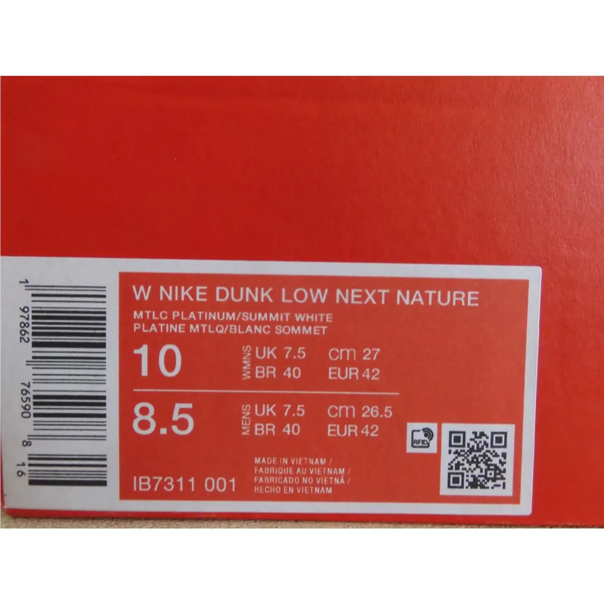 Nike shoes - Nike Dunk - Dunk - IB7311-001 - Silver 6