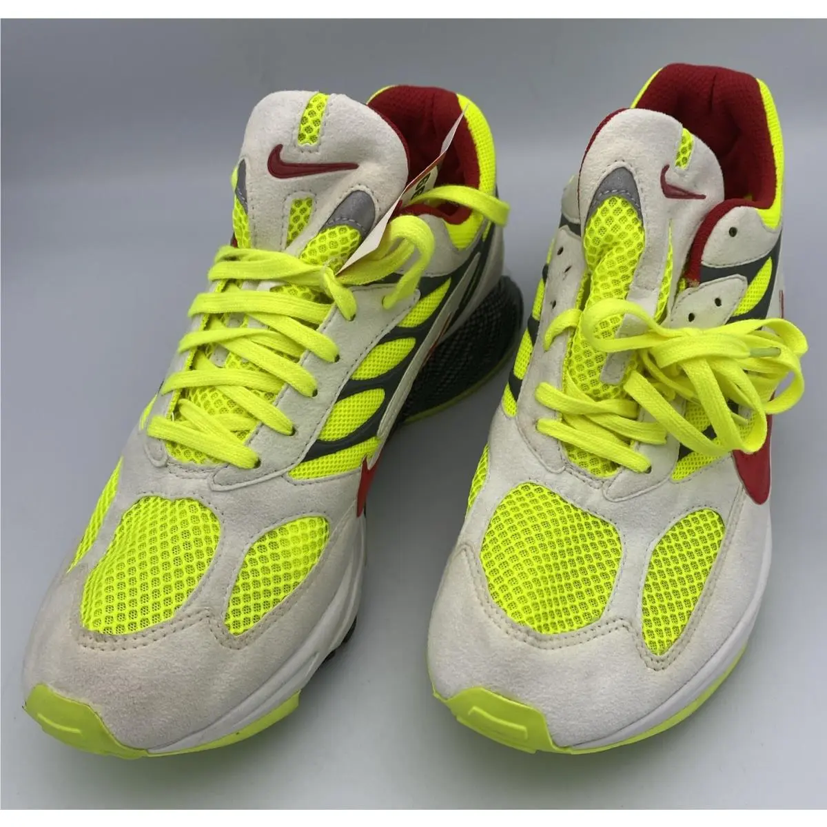 2000 Nike Zoom Air Ghost Racer Retro Tennis Shoes In Neon Yellow Red