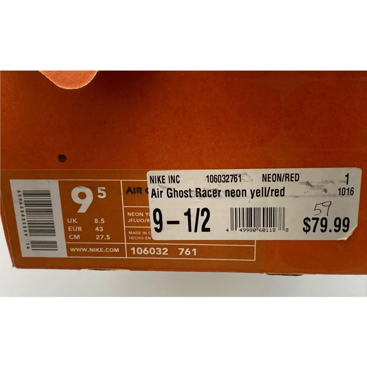 Nike shoes - Nike Air Ghost Racer - Air Ghost Racer - Yellow (UPC: 0449980601188) 13
