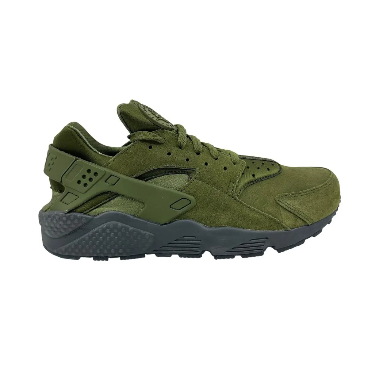 Nike Air Huarache Run SE Legion Green Mens Size 10.5 Athletic Sneaker - Green, Manufacturer: Legion Green