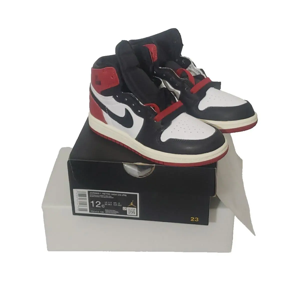Nike shoes - Jordan 1 - black red white 10