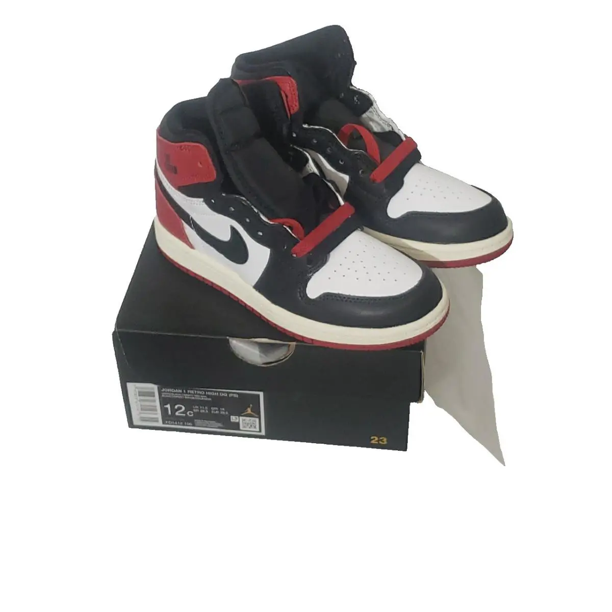 Nike shoes - Jordan 1 - black red white 1