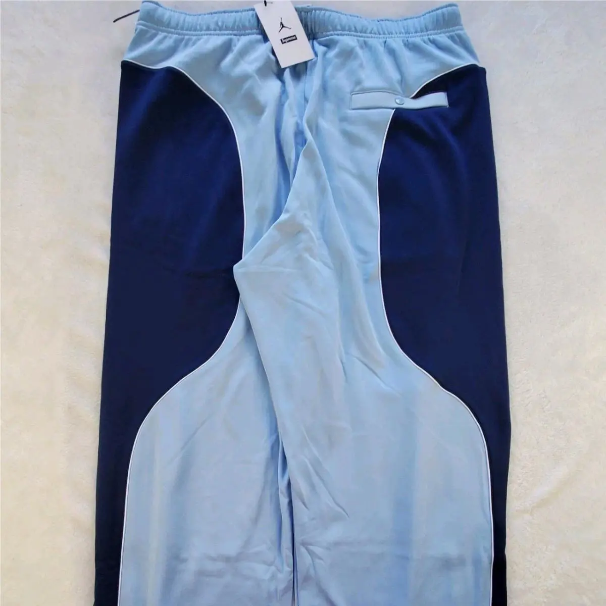 Nike clothing - Supreme x Jordan Track Pant - HF0832-436 - Blue (UPC: 197599213451) 1
