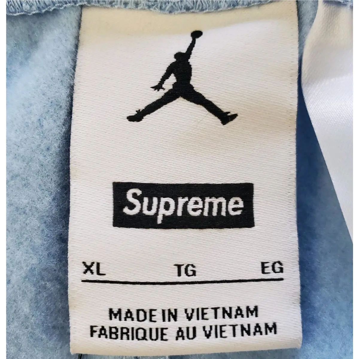 Nike clothing - Supreme x Jordan Track Pant - HF0832-436 - Blue (UPC: 197599213451) 7