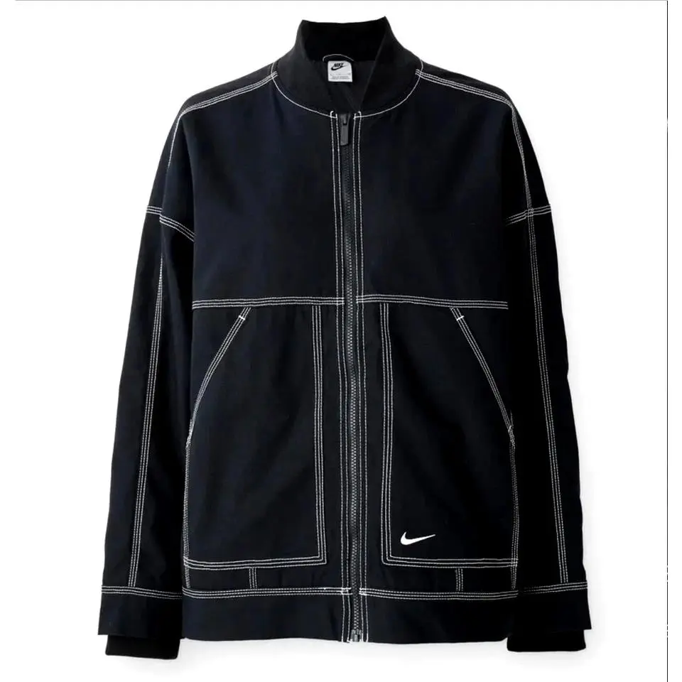 Nike clothing - Nike Sportswear Oversized Graphic Cargo Jacket - IB2037-010 - Black, Manufacturer: Black/Summit White 7