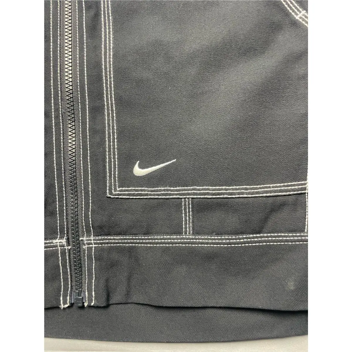 Nike clothing - Nike Sportswear Oversized Graphic Cargo Jacket - IB2037-010 - Black, Manufacturer: Black/Summit White (UPC: 198482105938) 6