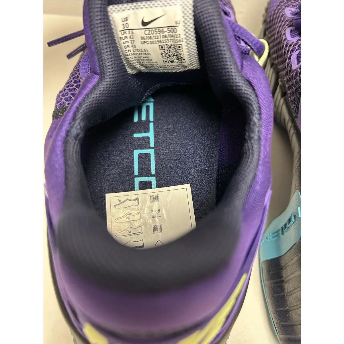 Nike shoes - Nike Free Metcon 4 - Free Metcon - CZ0596-500 - Purple 5