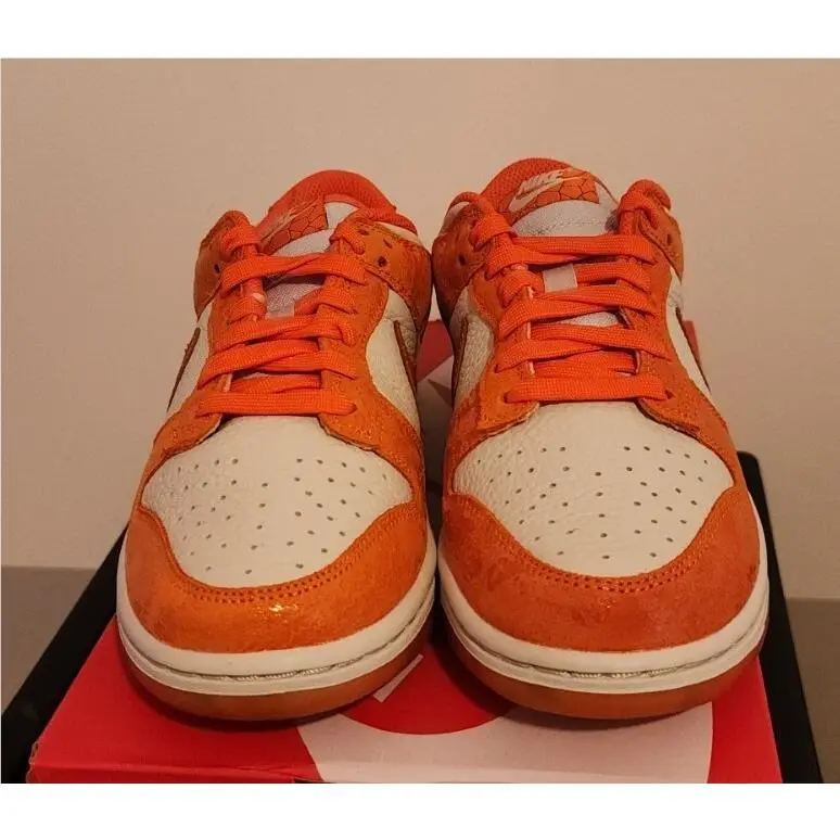 Nike Women`s Dunk Low Orange Light Bone Safety Orange FN7773-001 Size 6.5W/5M