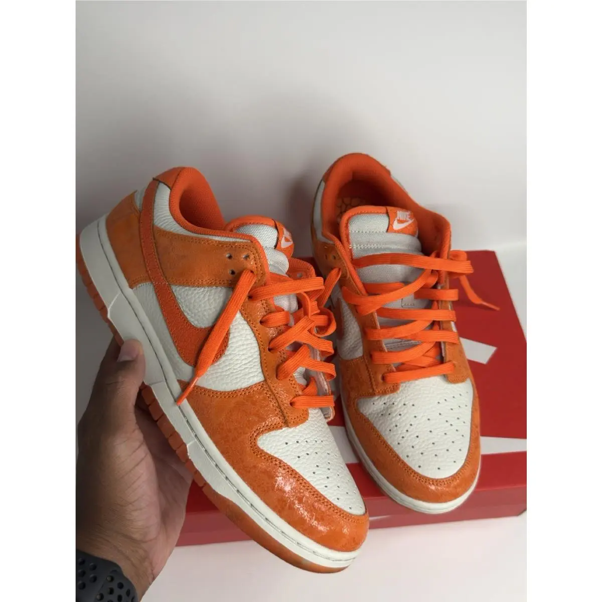 Size 12 - Nike Dunk Low Cracked Orange W