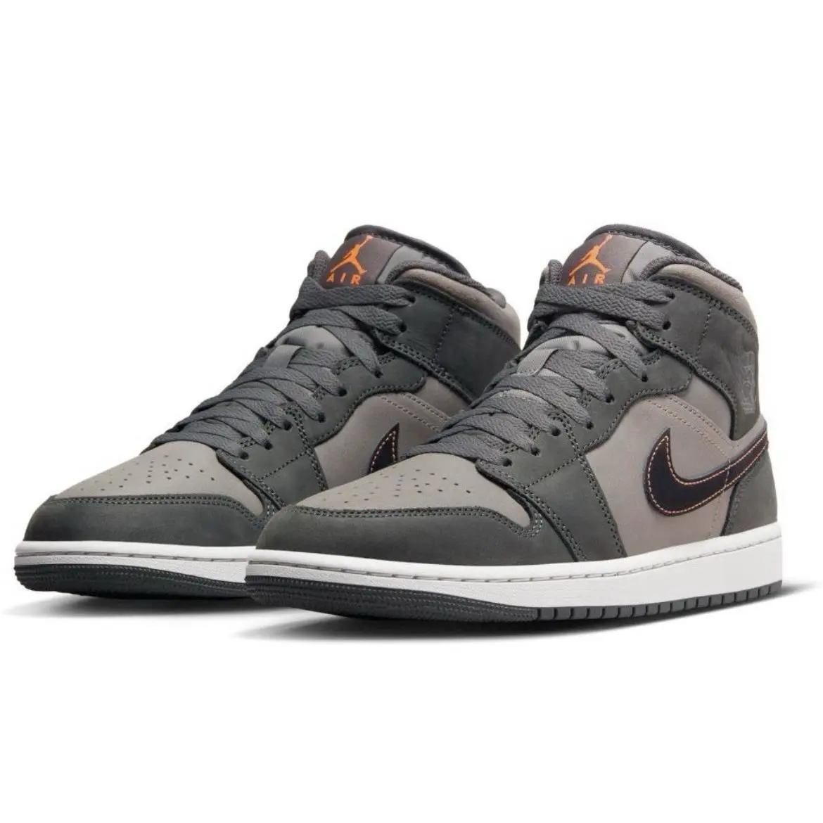 Nike shoes - Nike Air Jordan 1 - Air - FQ8338 017 - Night Stadium/Black/Flat Pewter/Total Orange/Neutral Grey 16
