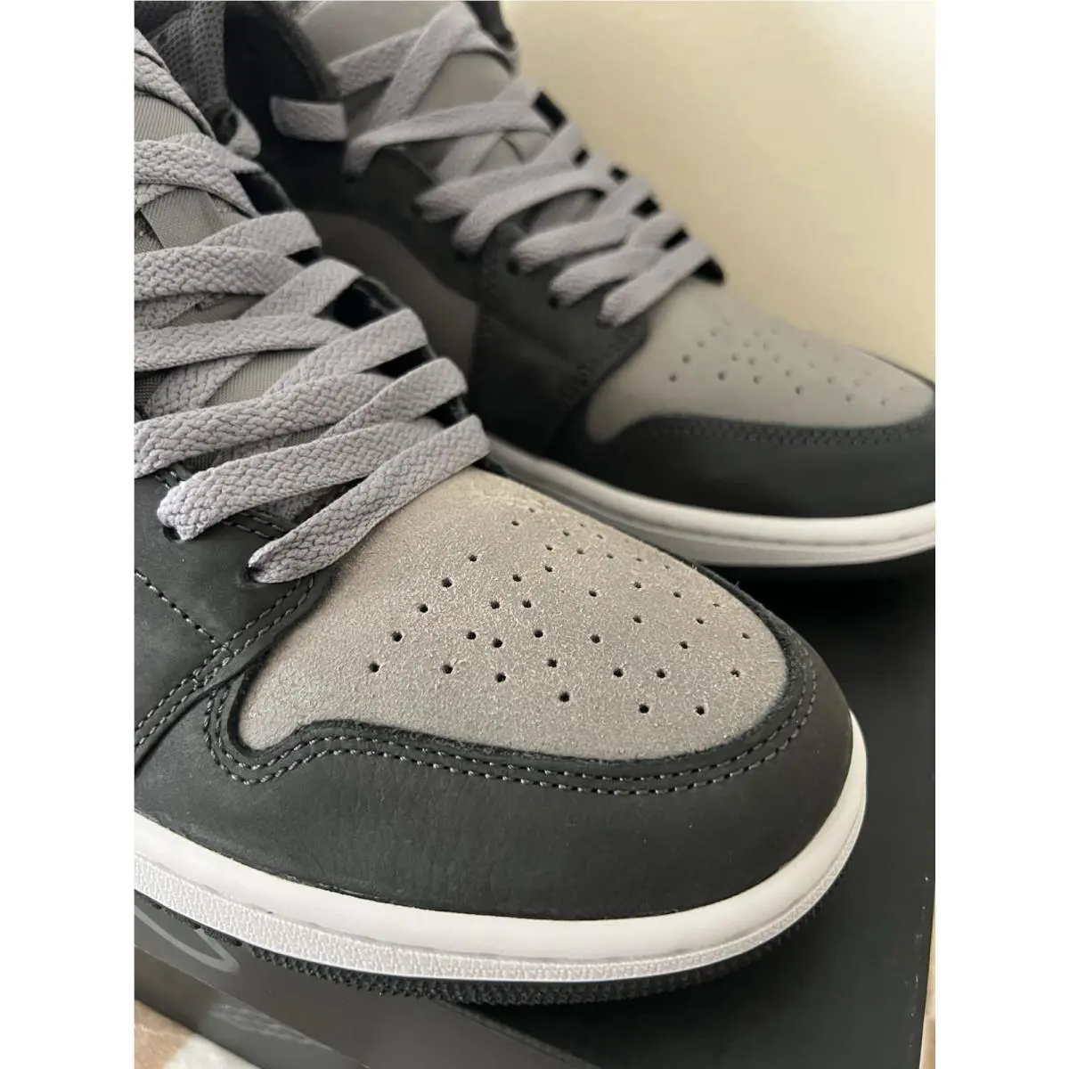 Nike shoes - Nike Air Jordan 1 - Air - FQ8338 017 - Night Stadium/Black/Flat Pewter/Total Orange/Neutral Grey 5