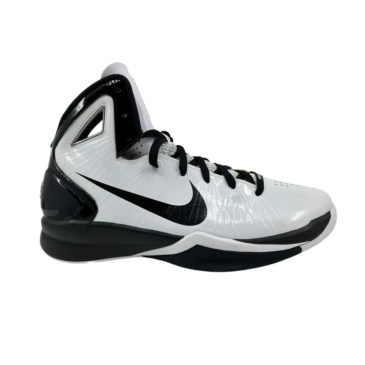 Nike Hyperdunk 2010 White Black Metallic Silver Mens Size 11 Athletic Sneaker - White, Manufacturer: White Black Metallic Silver